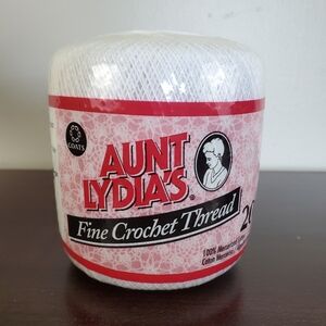 Aunt Lydia's Fine Crochet Thread Size 20 ~ Brand New 100% Mercerized Cotton